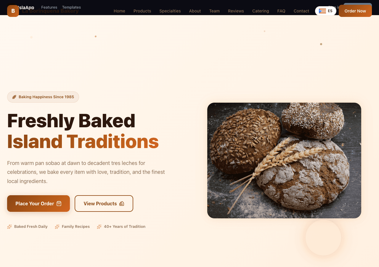 One-click publish to go live