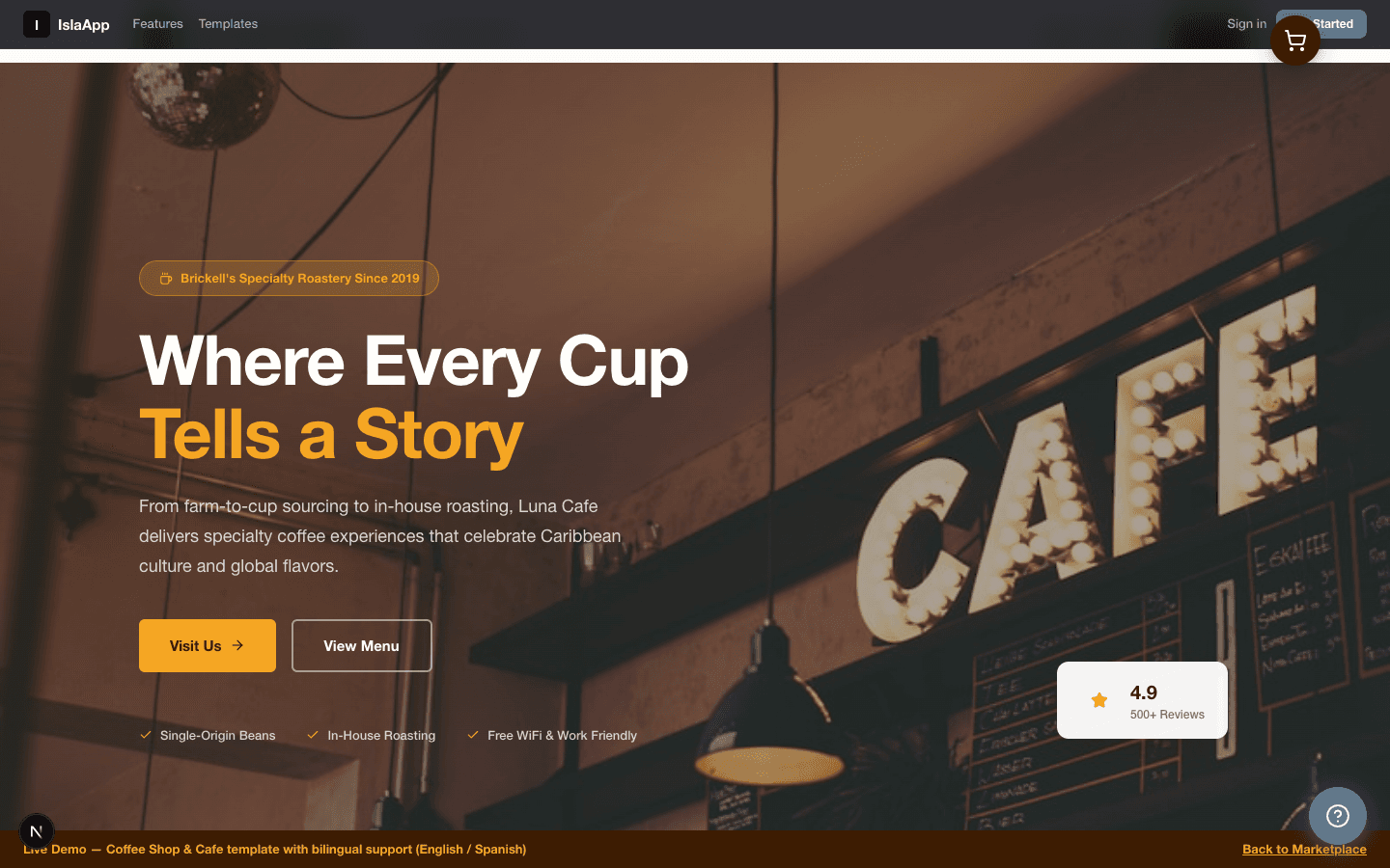 Published website with custom domain