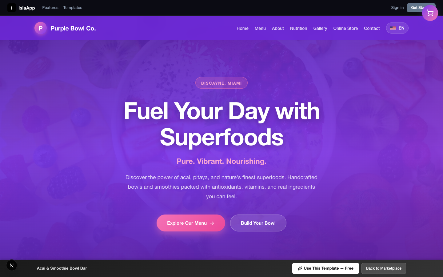 Acai & Smoothie Bowl Bar