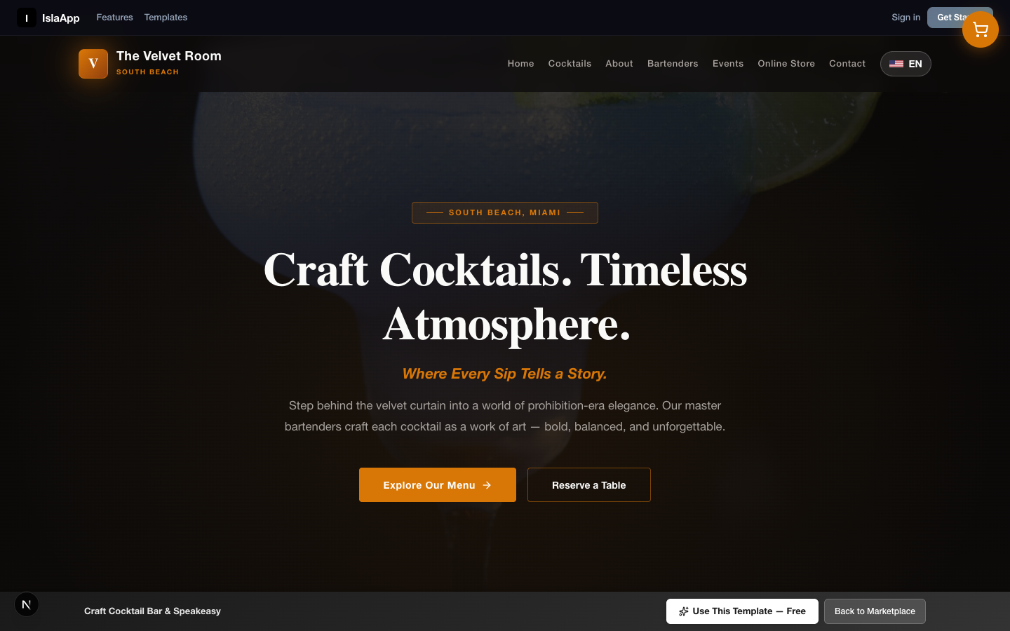 Craft Cocktail Bar & Speakeasy