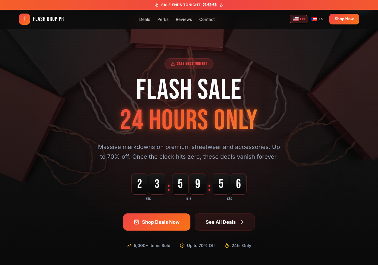 Flash Sale Countdown