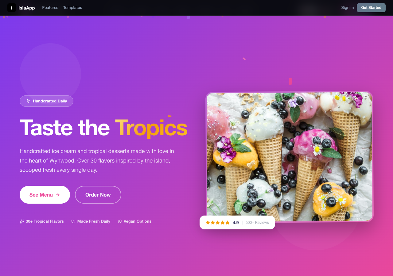 Ice Cream & Desserts