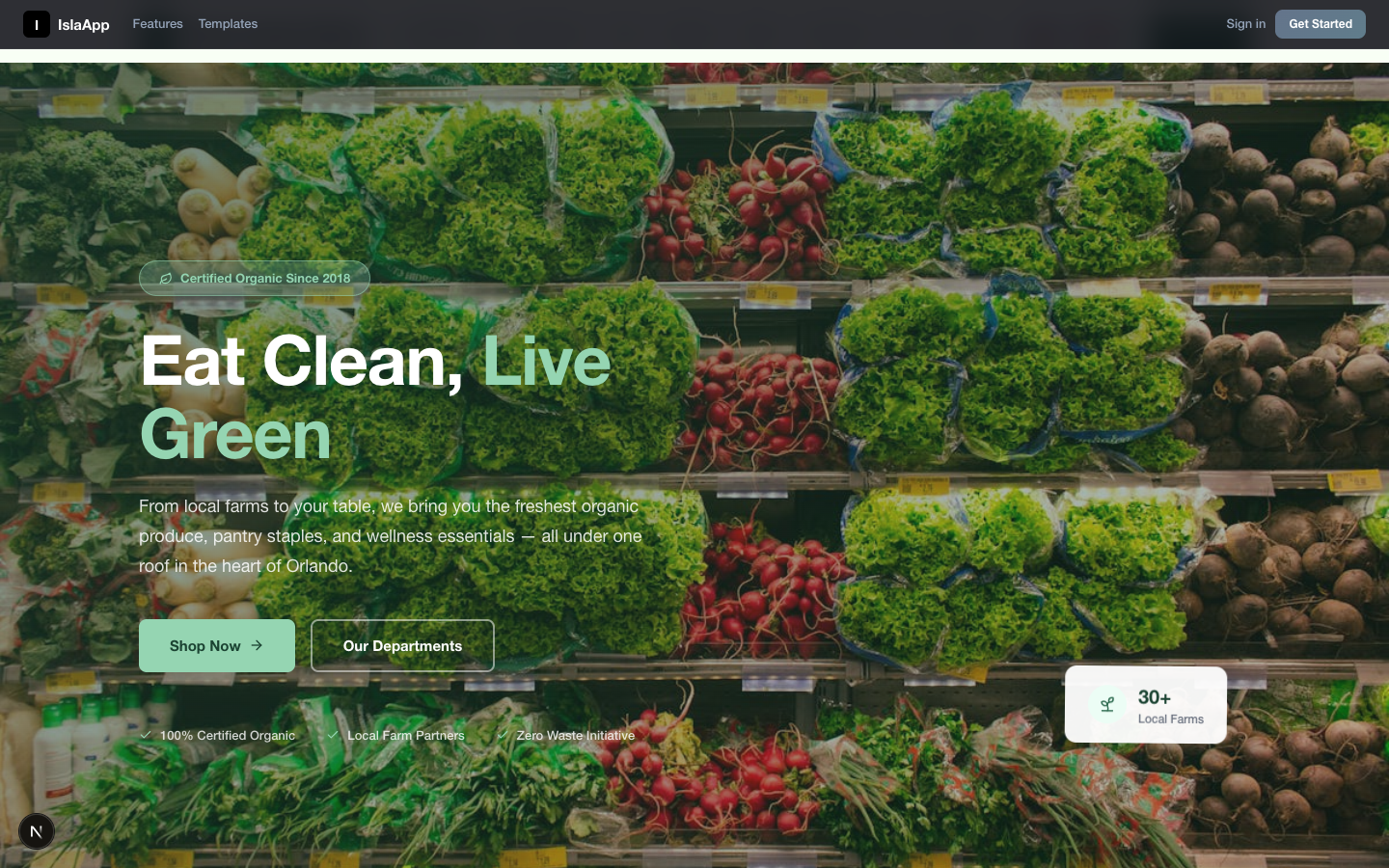 Organic Grocery & Health Food Store