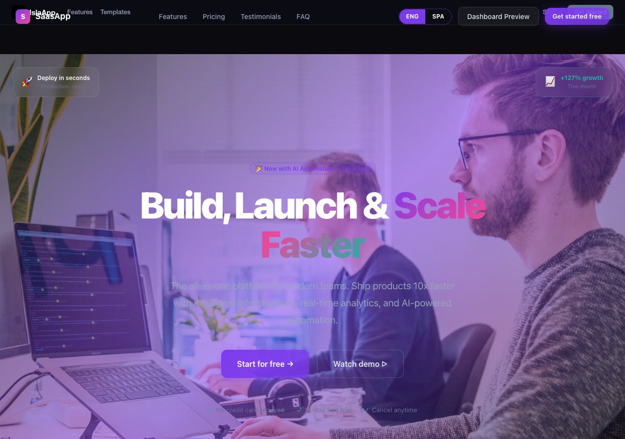 SaaS Landing Page